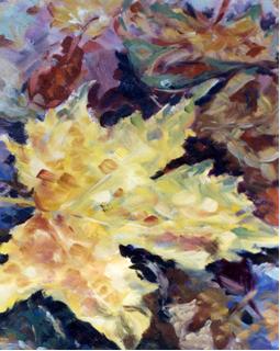 Herbstblatt atelier farbspur