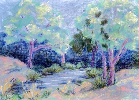 Landschaft atelier farbspur